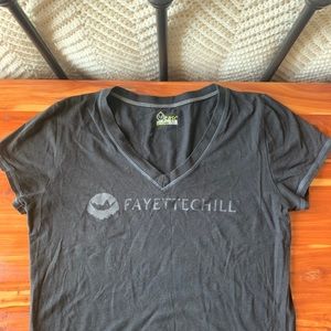 Small Black Fayettechill V-Neck